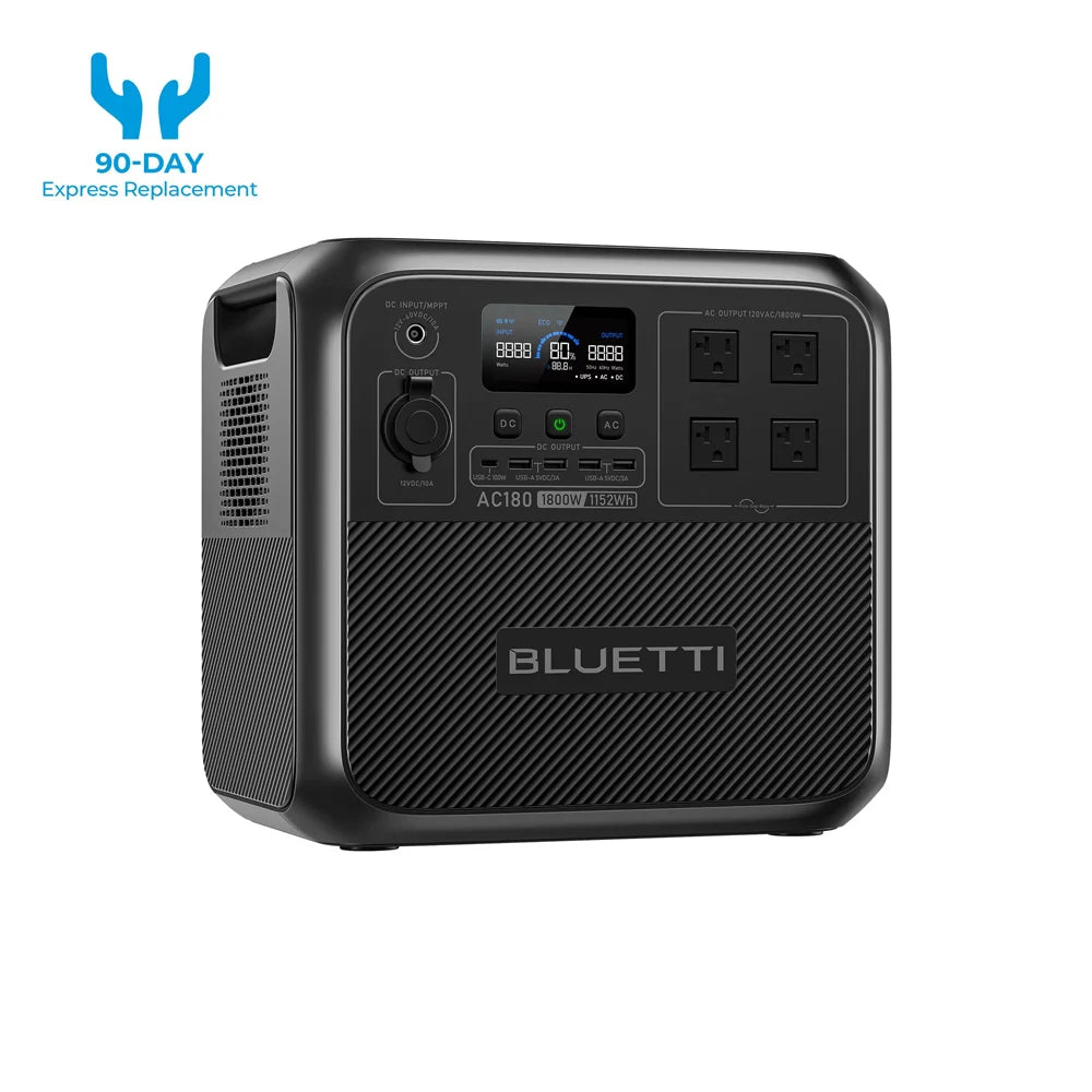 Bluetti AC180 Portable Power Station For Home And Camping