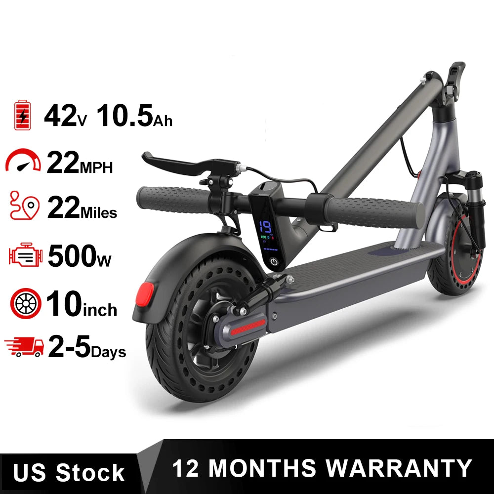 AOVOPRO 500W Foldable Electric Scooter For Adults With Smart Control