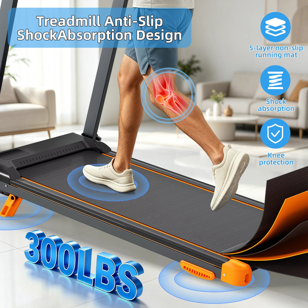 Premium Folding Treadmill With Adjustable Incline And Quiet Motor