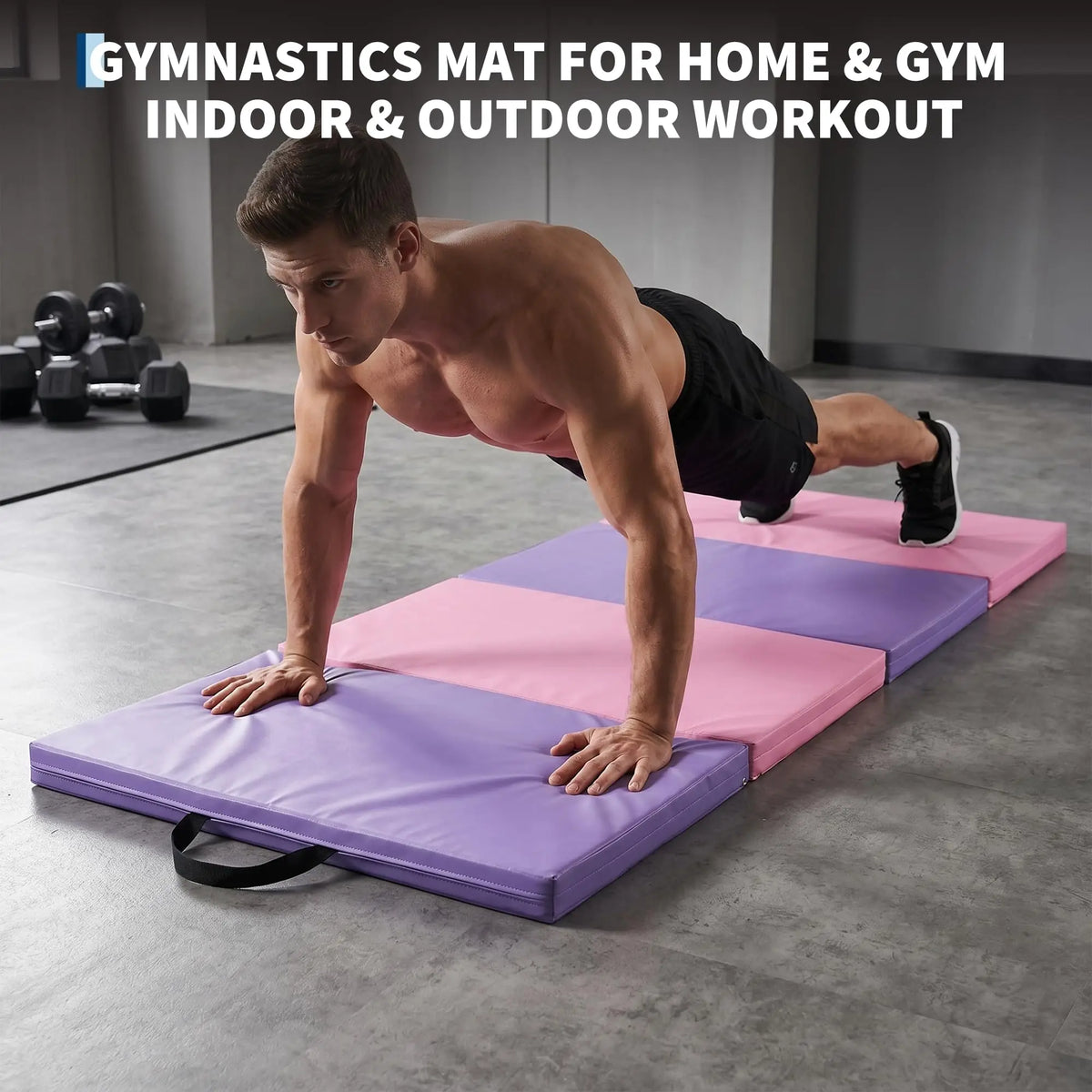 HiMISS Gymnastics Exercise Mat For Home Gym And Yoga Training