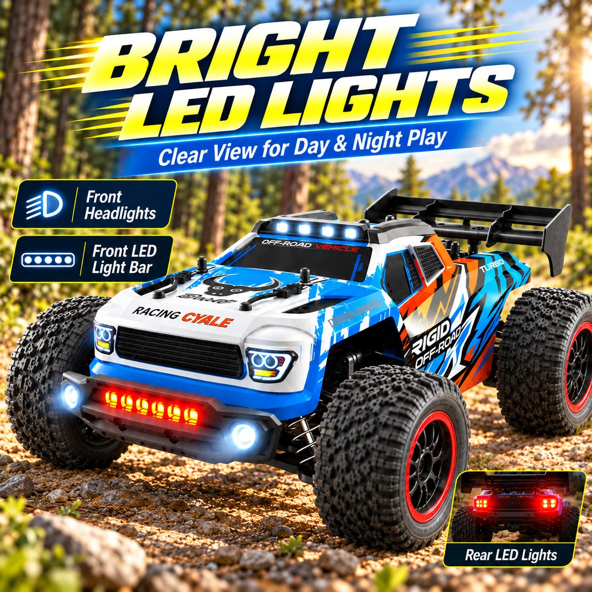ZNLYRION Brushless RC Truck With Metal Gears And Remote Control