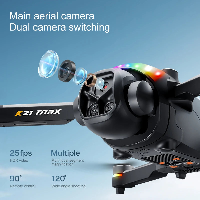 K21MAX FPV Drone With 4.3 Screen Optical Flow Auto Return
