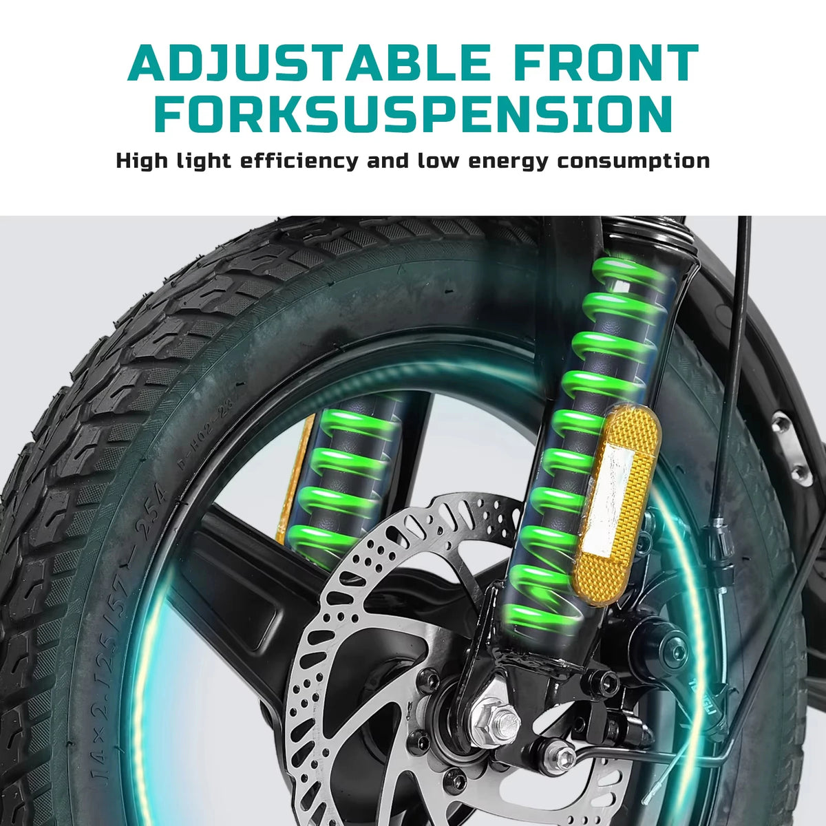 Terrosor Folding Electric Bike With 48V Motor And Removable Battery