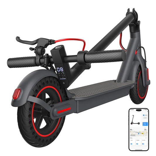 OBX Foldable Electric Scooter With App Control And Solid Tires
