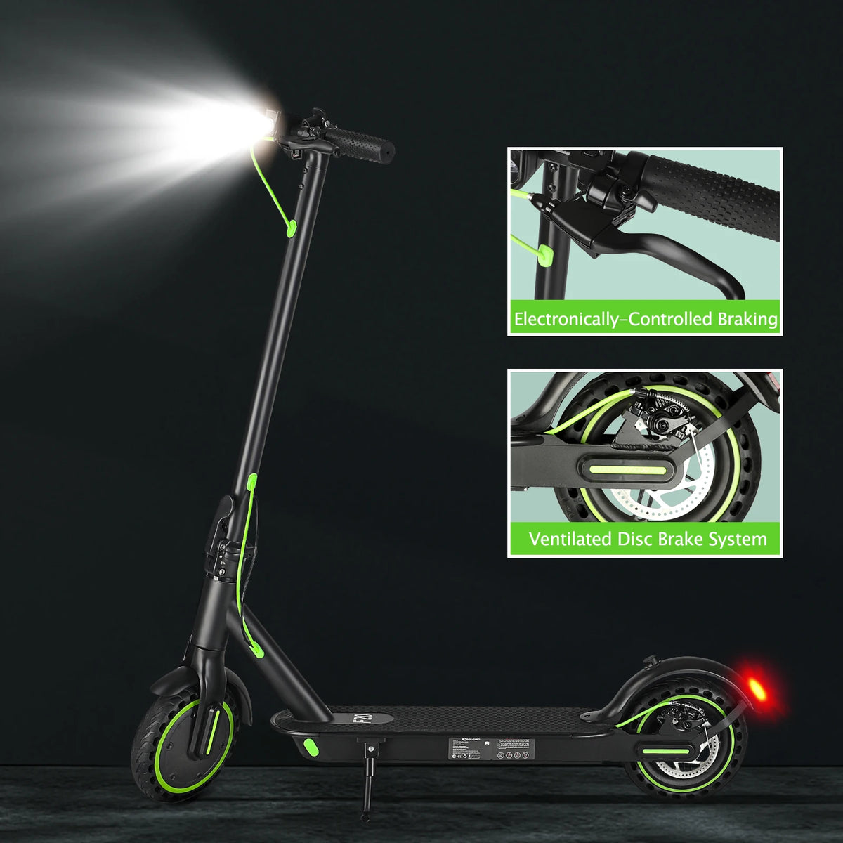 DXH Folding Electric Scooter With Dual Suspension And App Control