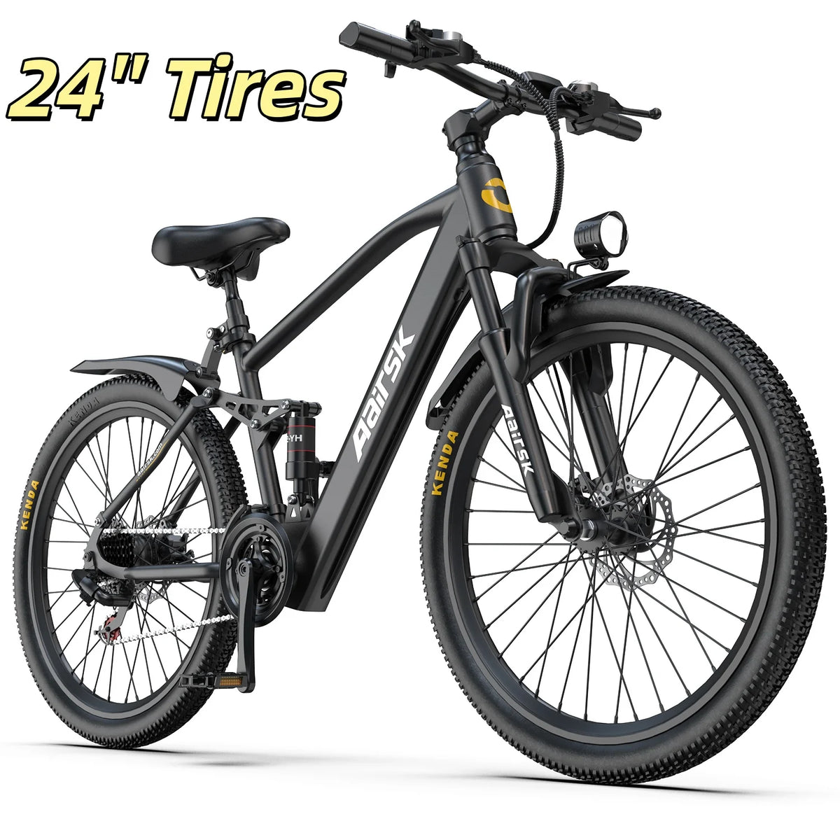 Electric Mountain Bike With 36V Battery And Full Suspension