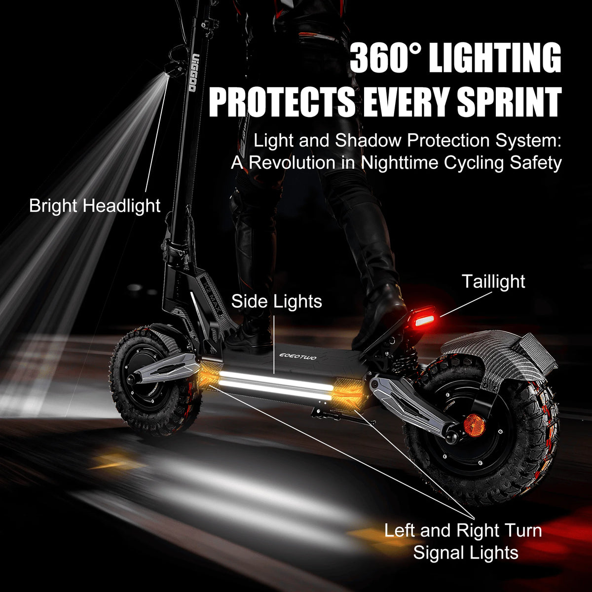 EOEOTWO K2MAX Dual 4000W Motor 45MPH Electric Scooter For Adults
