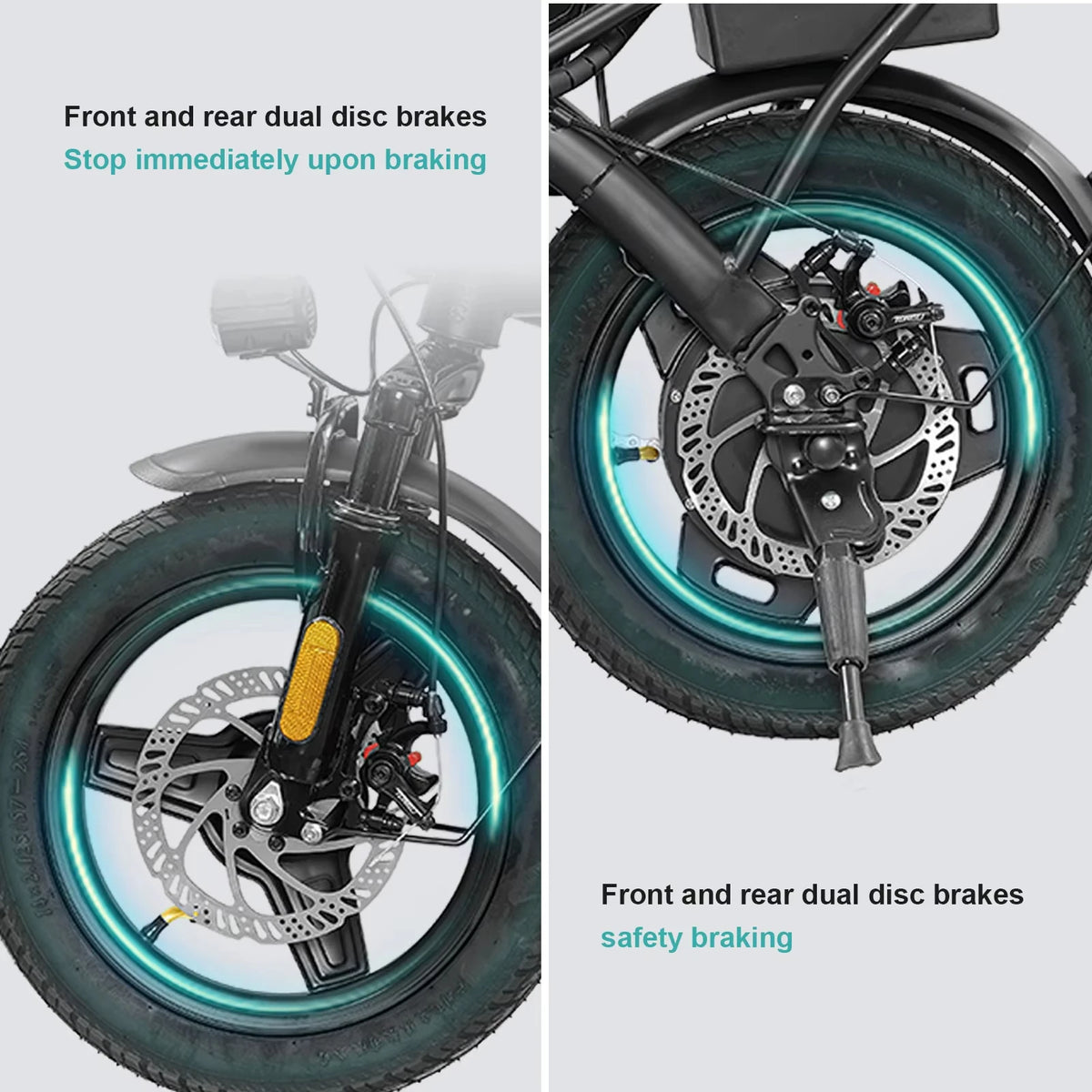 Terrosor Folding Electric Bike With 48V Motor And Removable Battery