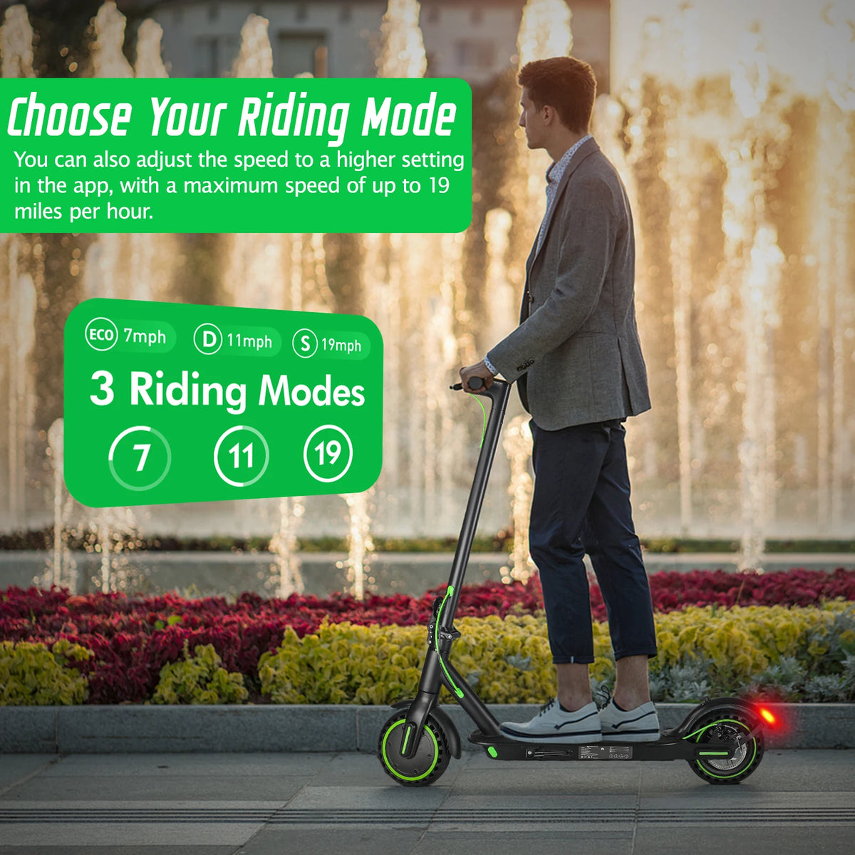 DXH Folding Electric Scooter With Dual Suspension And App Control
