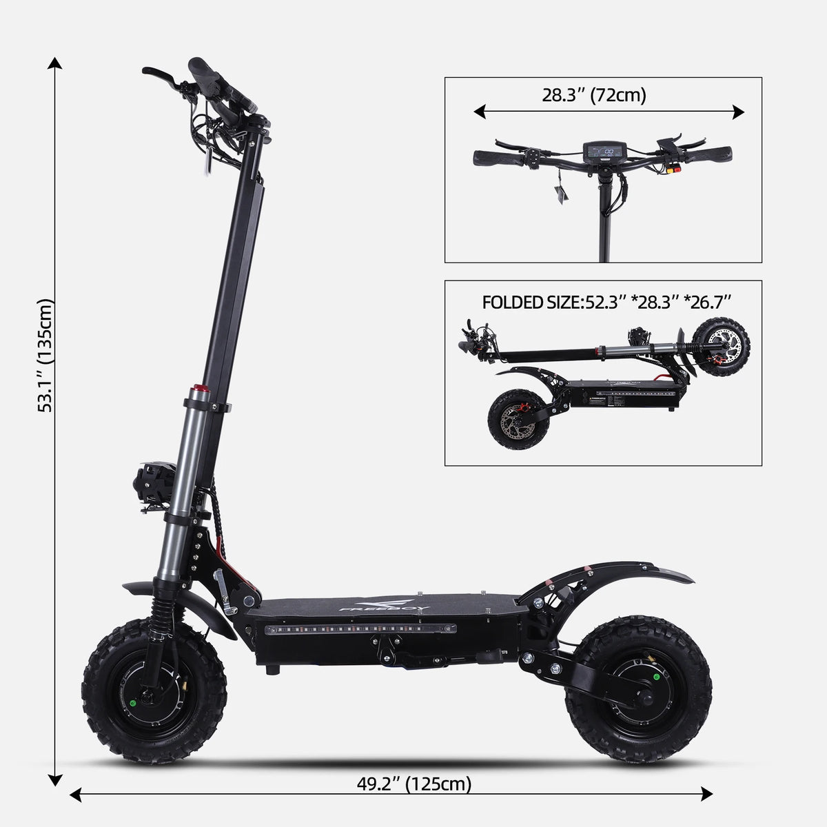 Freeboy J30MAX Dual Motor Adult Foldable Electric Scooter