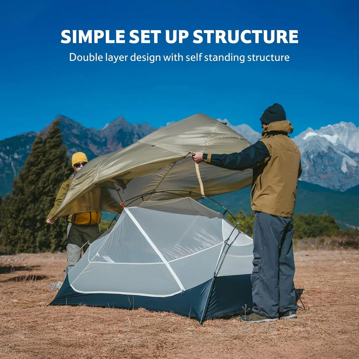 Naturehike Mongar UL Ultralight Backpacking Tent Waterproof 15D Nylon