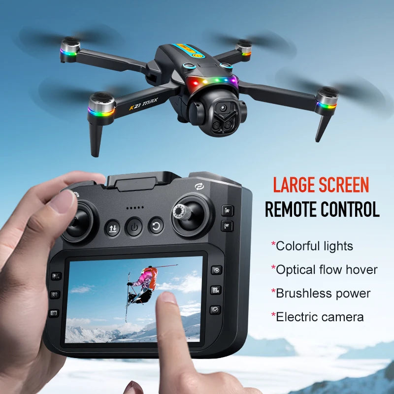 K21MAX FPV Drone With 4.3 Screen Optical Flow Auto Return