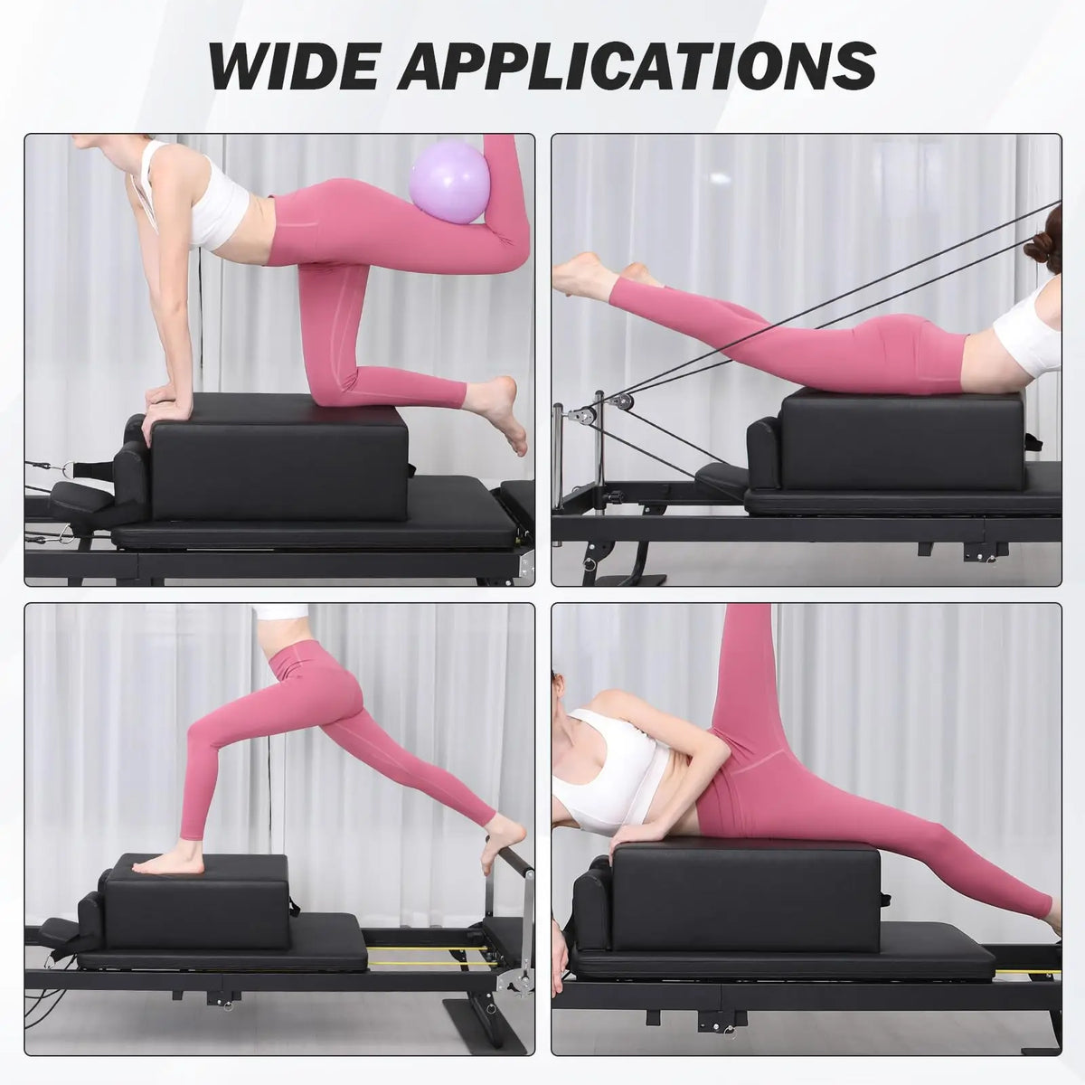 HiMiss Portable Pilates Sitting Box For Home Gym Workouts