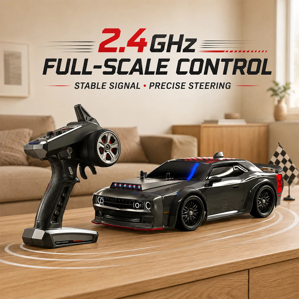 ZNLYRION 4WD Brushless RC Drift Racing Car With LED Lights
