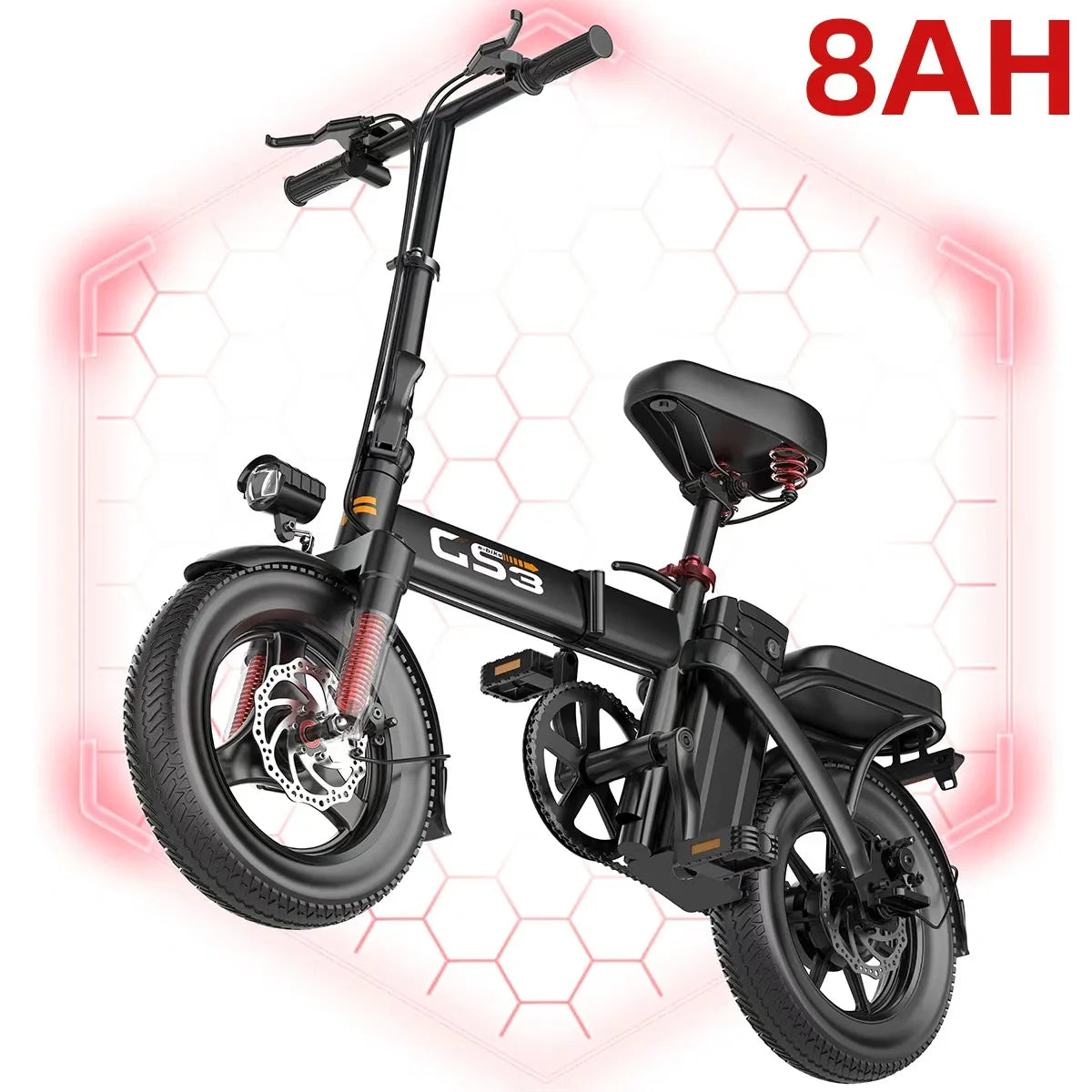 Uplee Gs3 500w Folding Electric Bike For Adult Commuters