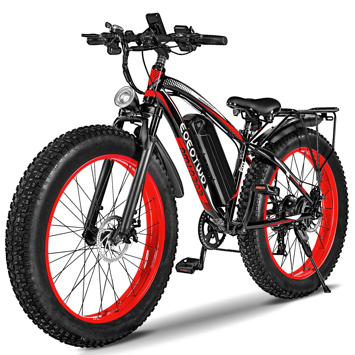 EOEOTWO Adult Electric Bike 48V Removable Battery Aluminum Frame