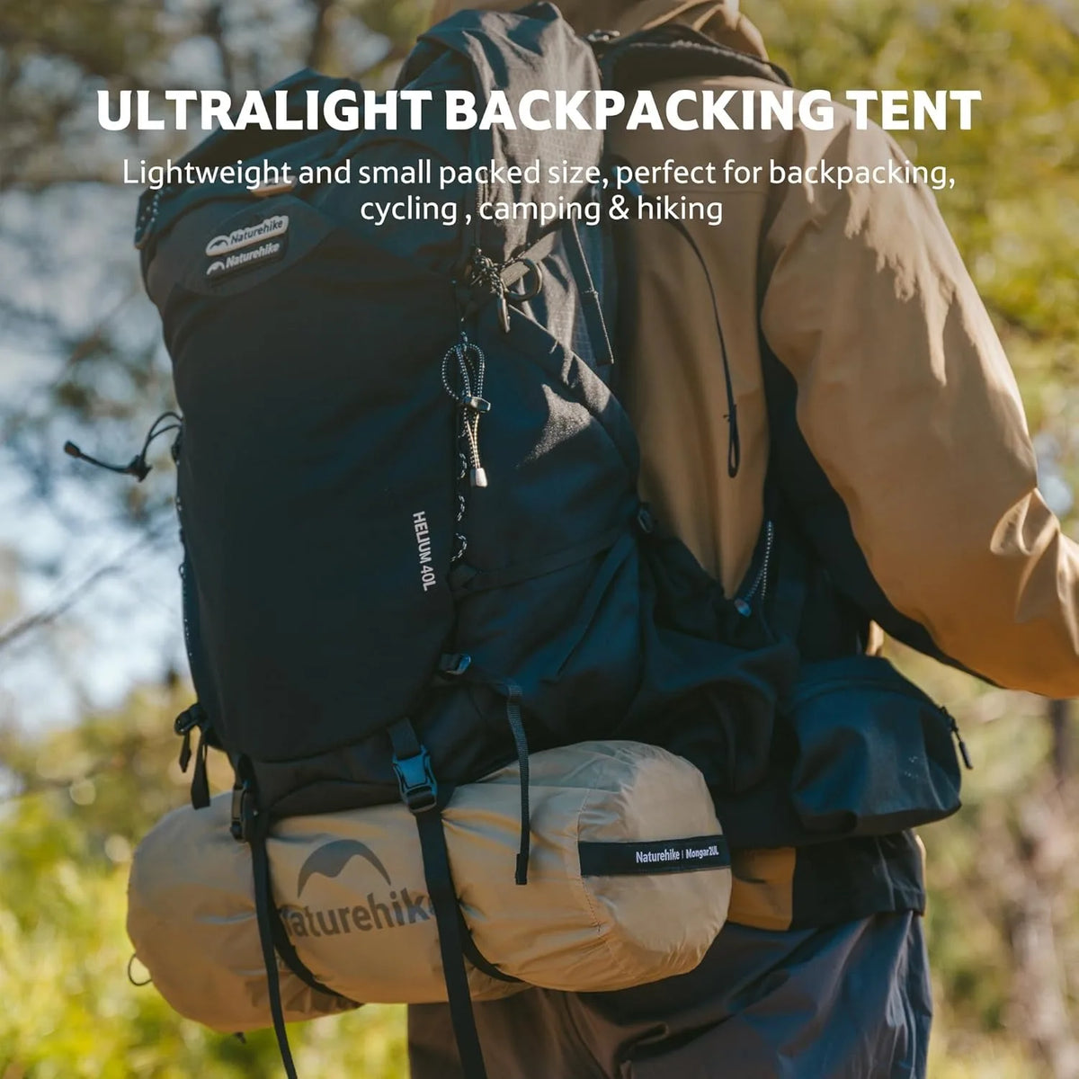 Naturehike Mongar UL Ultralight Backpacking Tent Waterproof 15D Nylon