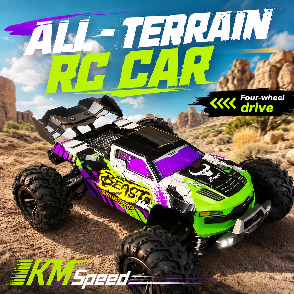 ZNLYRION Off Road RC Buggy Remote Control Racing Truck