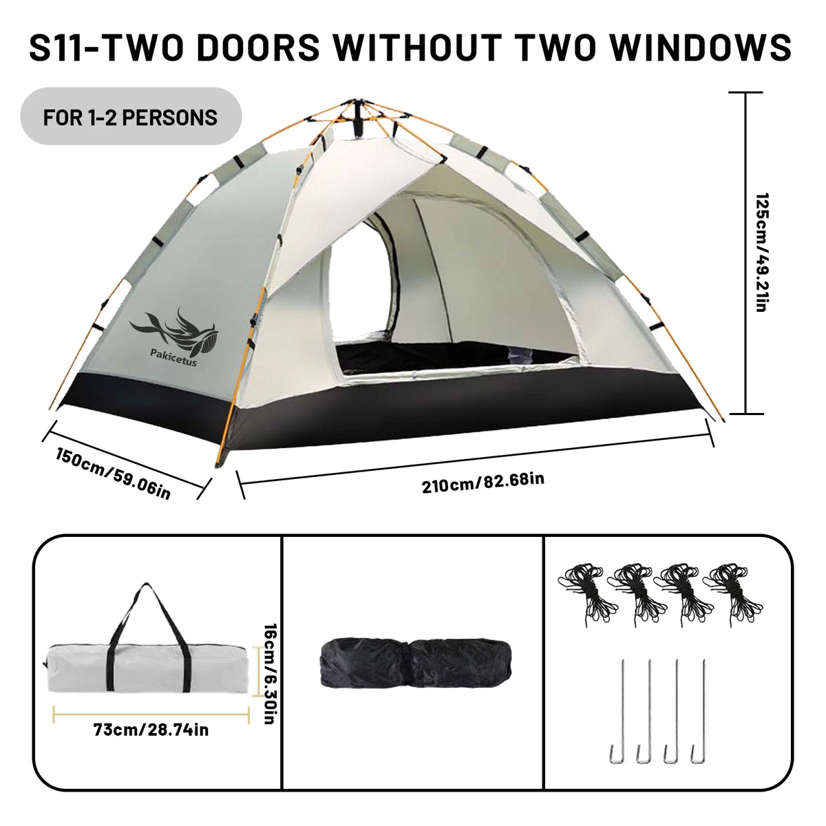 Instant Pop Up Camping Tent For Outdoor Adventures And Travel