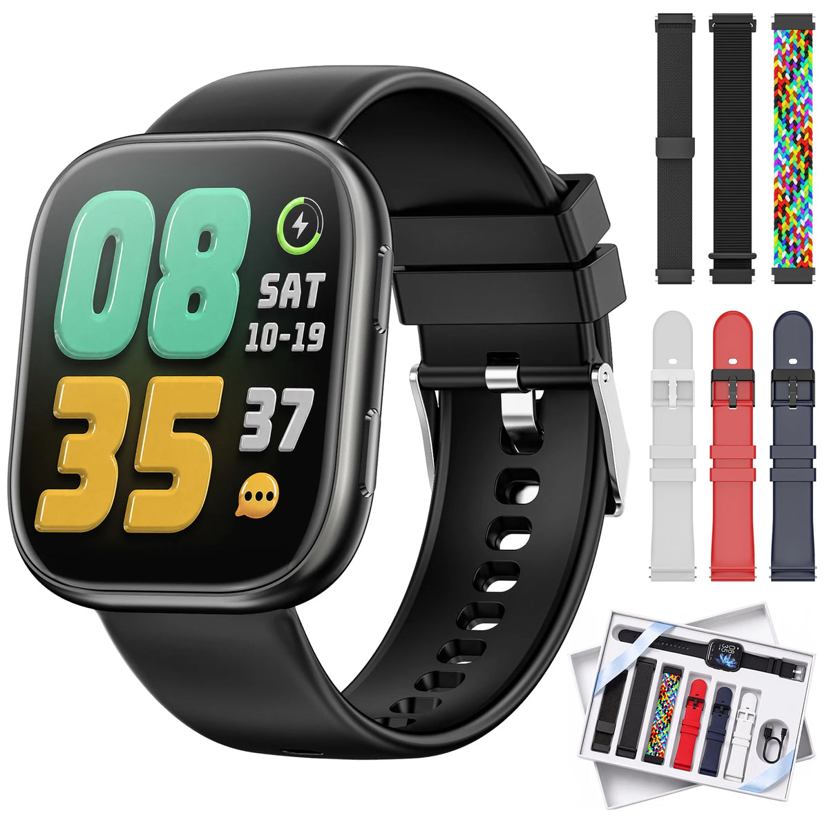 Bluetooth Smart Watch With Heart Rate And SpO2 Tracking